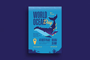 Modern World Ocean Day Flyer, a Flyer Template by Guuver (Thumbnail 1 of 3)