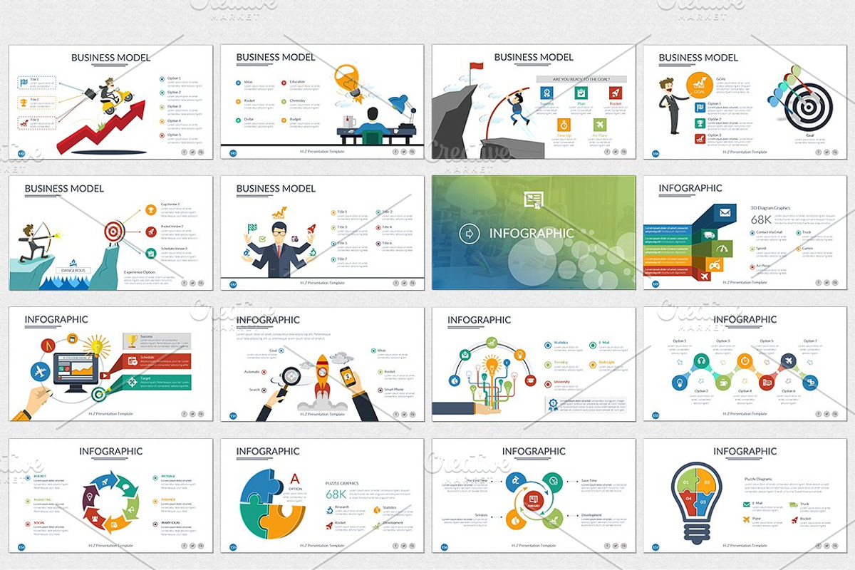 HZ Keynote Presentation Template, a Presentation Template by UniqueStudio (Photo 8 of 11)