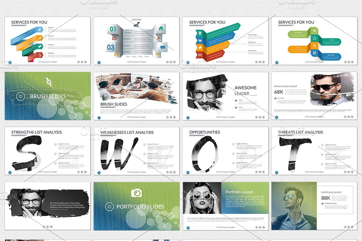 HZ Keynote Presentation Template, a Presentation Template by UniqueStudio (Photo 5 of 11)