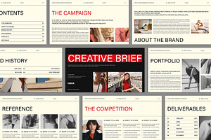 Creative Brief Presentation Template, a Presentation Template by E-Type