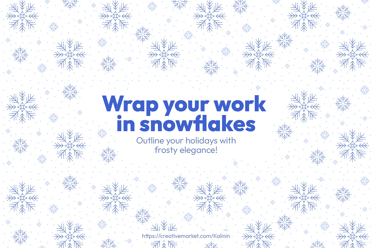 Outline Snowflakes & Winter Icons, an Illustration by Ilia Design (Photo 10 of 10)