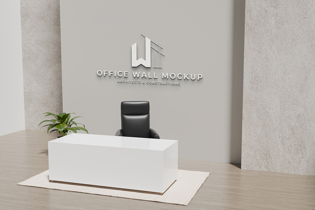 High-Quality Office Wall Mockup, a Device Mockup by swsi-studio (Photo 4 of 5)
