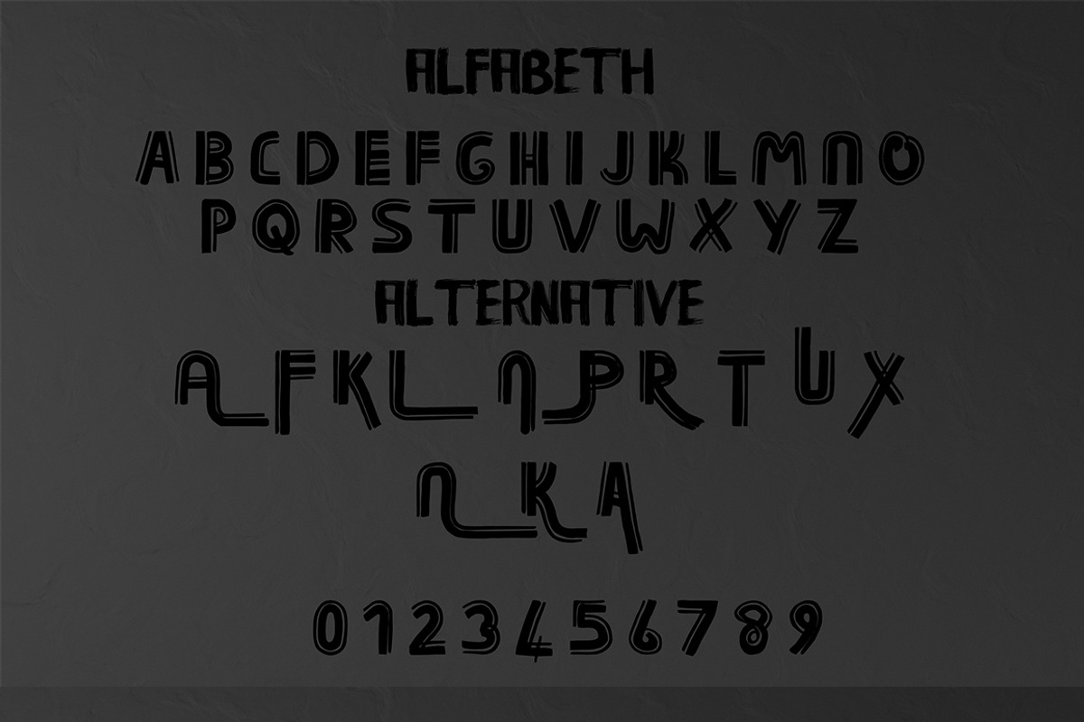 Kavensky Brush Font preview 8