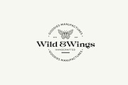 Wild & Wings Modern Logo, a Branding & Logo Template by Nowshinz Shoma (Thumbnail 1 of 6)