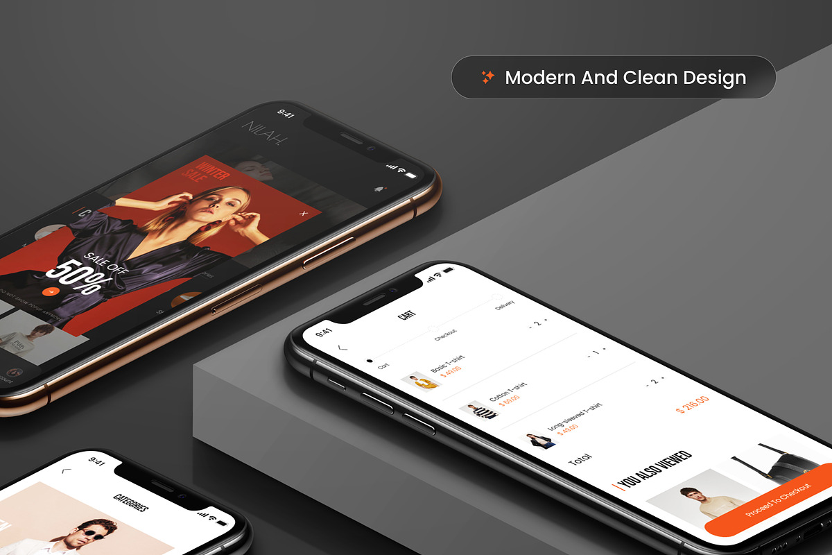 NILAH - Fashion Shopping Mobile App, an UI Kit Template by LA-STUDIO1 (Photo 5 of 8)