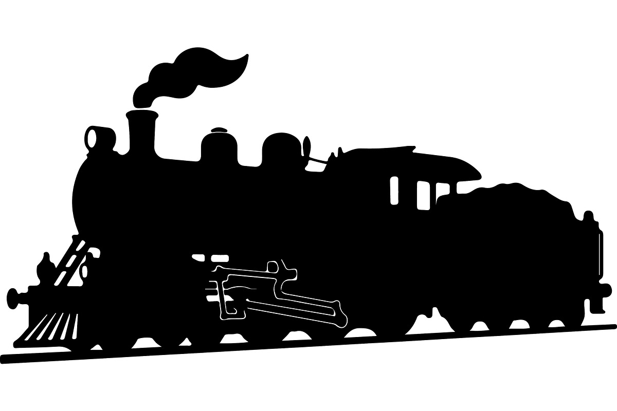 Steam locomotive and diesel train, a Transportation Illustration by jahid234 (Photo 9 of 13)