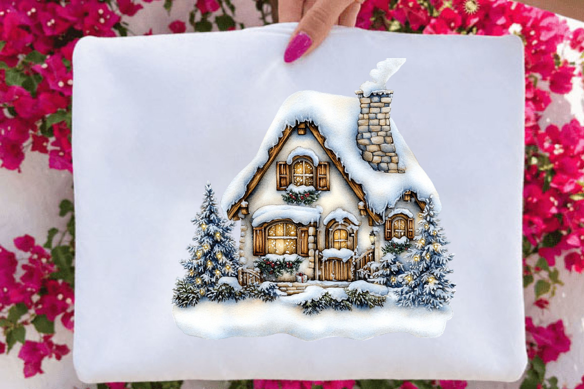 Whimsical Christmas Holiday Houses, a Seasonal Illustration by SVGArt (Photo 3 of 5)