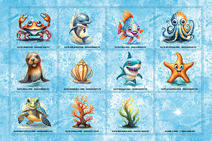 Ocean Buddies Stock Art Pack