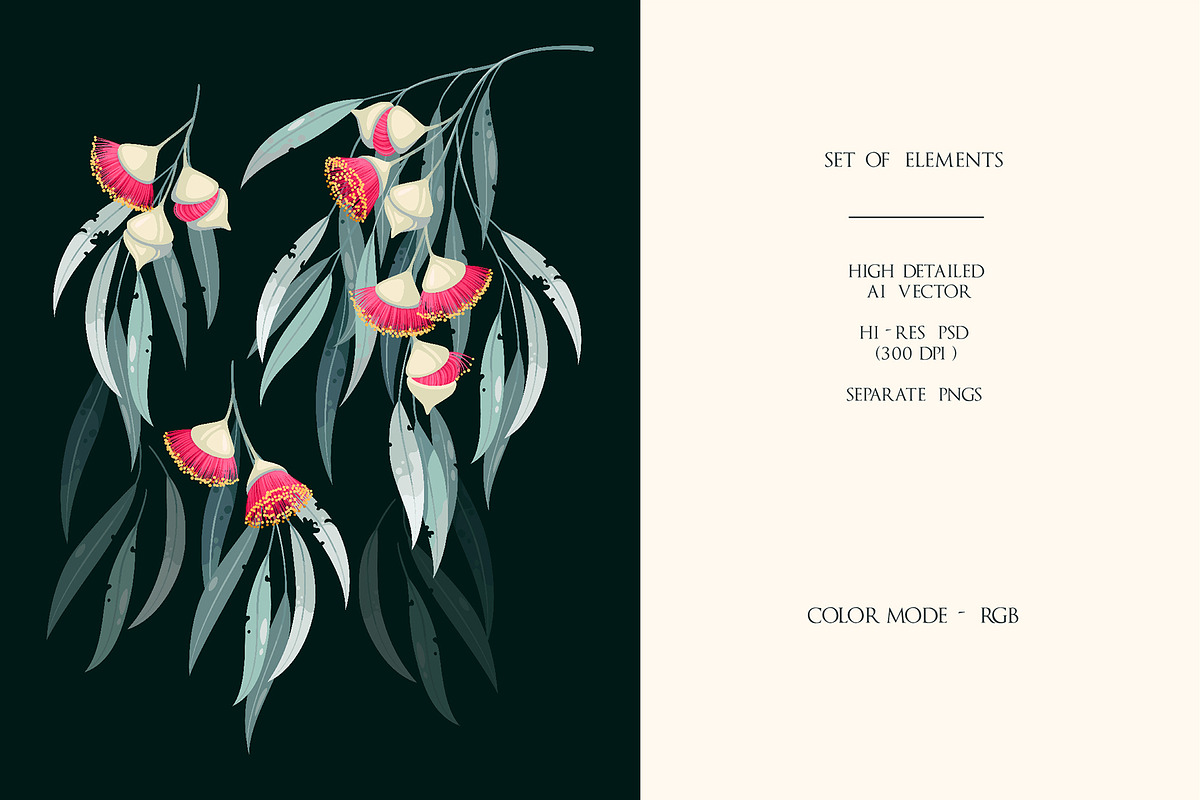 Gumtree Pattern vol.2, a Pattern Graphic by GreyLilac