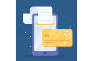 digital payment solution, a Finance Illustration by studiogstock