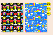Seamless pattern Strange weather, a Pattern Graphic by Nataliia Toporovska (Thumbnail 6 of 6)