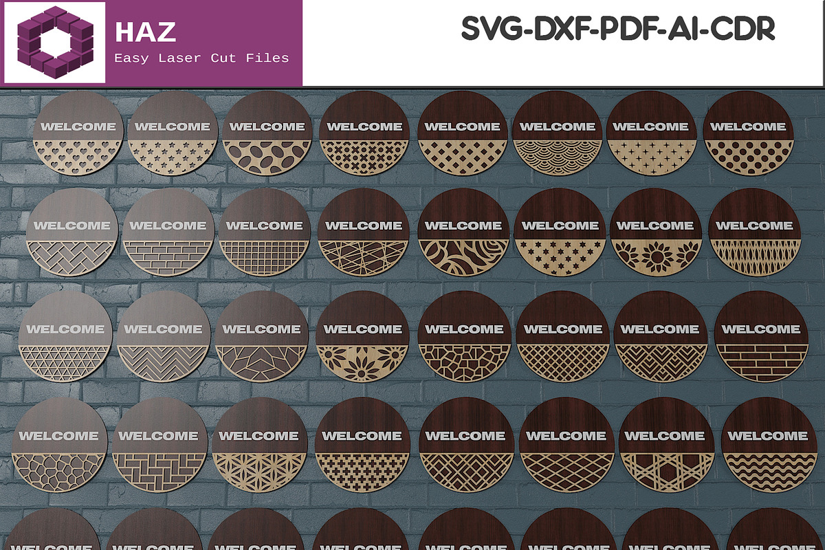 Laser Cut Welcome Sign Bundle 288, a Graphic by AtacanDigital (Photo 6 of 6)