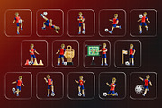 Football Learn 3D Character Pack, a Characters & Person 3D Model by Haps Space (Thumbnail 4 of 4)