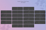 155 Procreate Female Poses Bundle, a Brush Add-On by SmuffizStudio (Thumbnail 4 of 9)