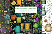 Gardening Retro Art Style Patterns, a Pattern Graphic by karenfoleyphoto (Thumbnail 1 of 14)