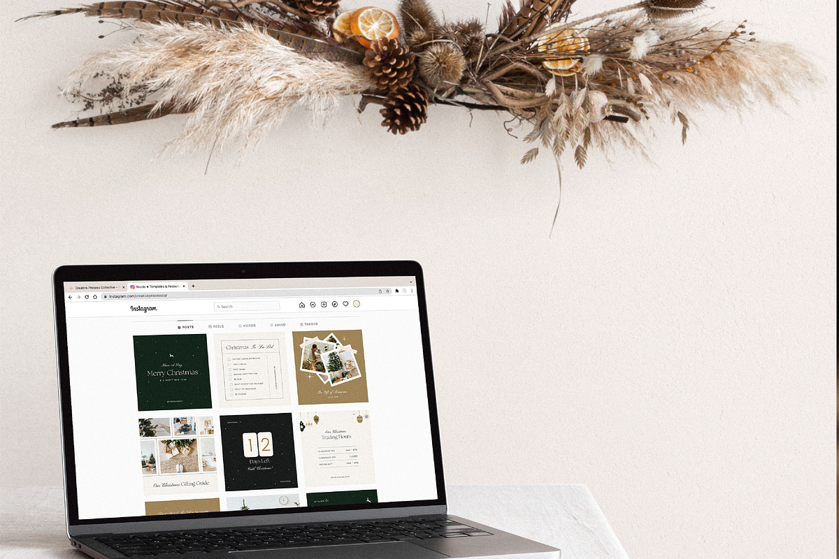 Modern Christmas Instagram Pack, a Social Media Template by January Made Design (Photo 9 of 9)