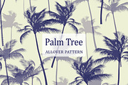 Palm Tree Seamless Pattern, a Wallpaper Graphic by Gullenda (Thumbnail 1 of 6)