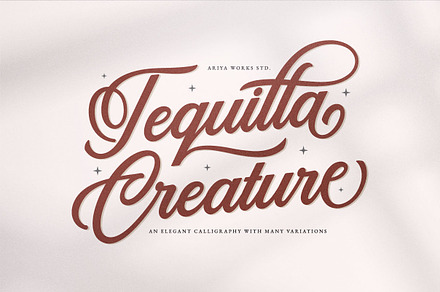 Tequilla Creature | Bold Calligraphy