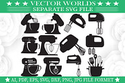 Kitchen Mixer Svg, Kitchen,Mixer Svg, an Object Graphic by VectorWorlds (Thumbnail 2 of 3)