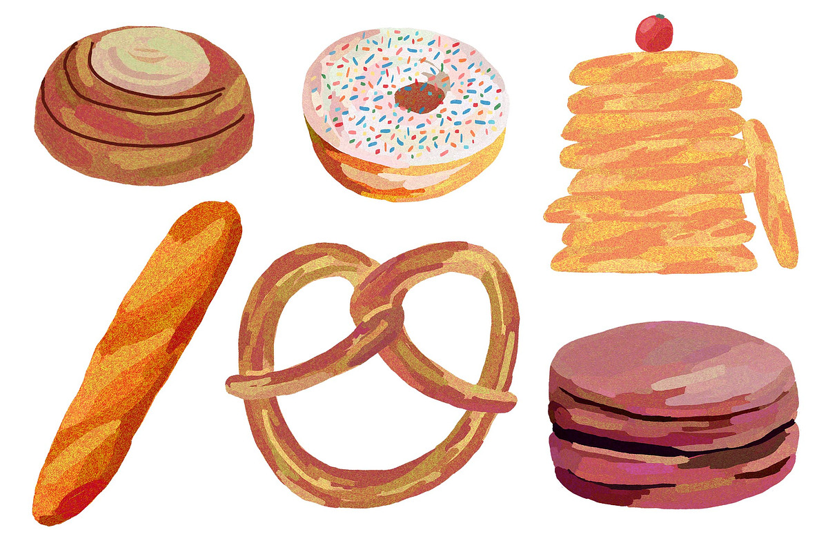 Bakery Products/Dessert Set, a Food Illustration by Anny (Photo 4 of 10)