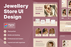 Jewellery Store Web UI Design