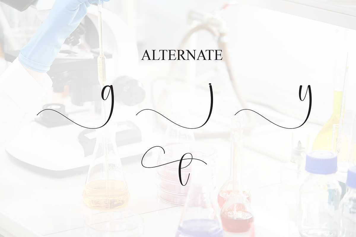 Chemistry | Script Font, a Handwritten Font by Scratchones (Photo 8 of 9)