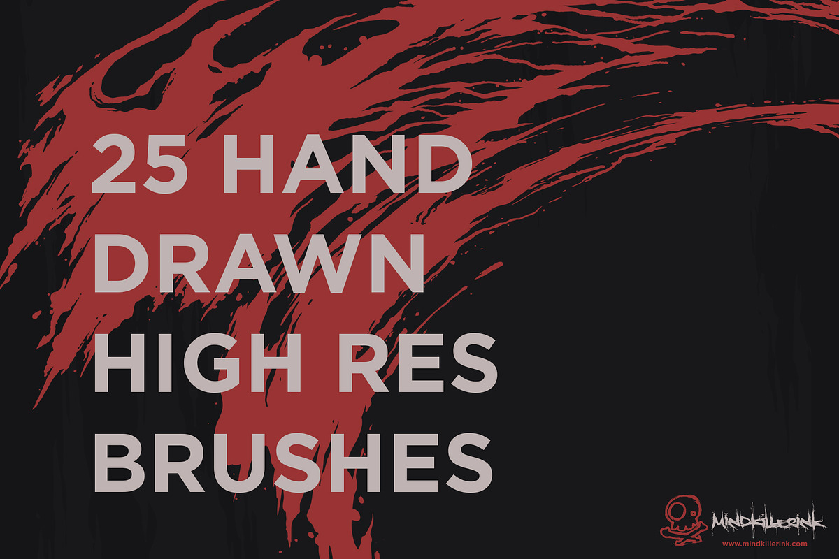 MKI Splatter Brush set 1, a Brush Add-On by MindkillerINK