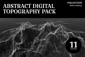 Abstract Digital Topography Pack, a Texture Graphic by PopotLane