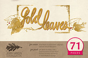 Graphics Bundle: Gold Leaves, a Templates & Theme by Jenny Hansen Suites (Thumbnail 1 of 5)