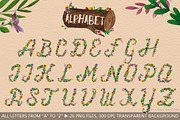 Floral Alphabet - Secret Garden, a Decorative Illustration by Lisa's Balcony (Thumbnail 2 of 5)