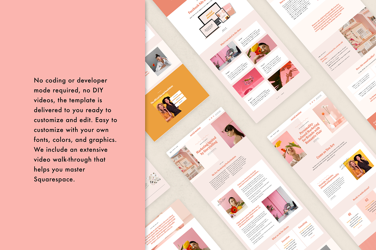 Squarespace Template: Social Motion, a Squarespace Template by Applet Studio (Photo 4 of 5)