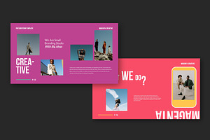 Magenta Powerpoint Template