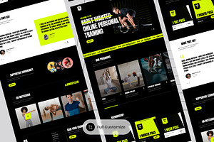 Online Fitness Web Template