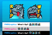 Cute Godzilla Twitch Emotes, an Illustration by FNR Graphics (Thumbnail 3 of 5)