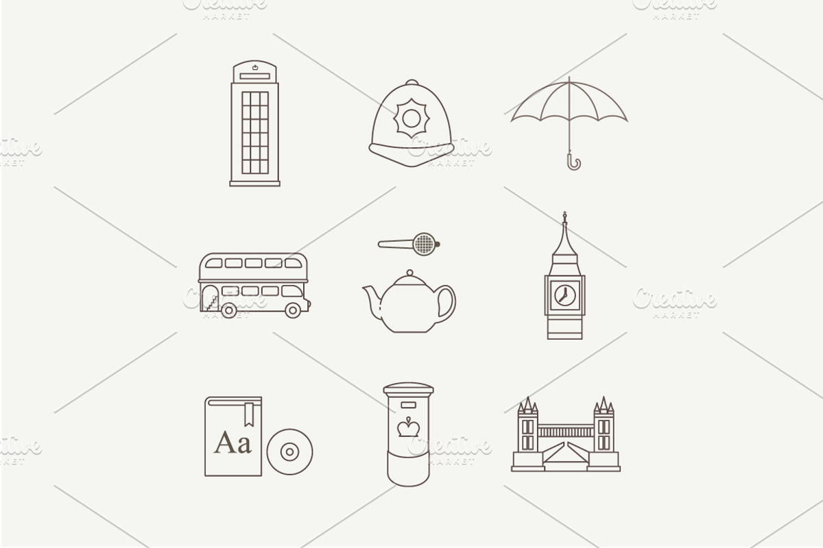 London vector icons preview 3