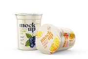 Yogurt Cup Mockup Set | Packaging, a Cups & Container Mockup by Deeplab (Thumbnail 17 of 19)