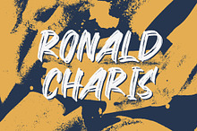 Ronald Charis - Textured Brush Font