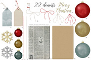 Natural Christmas set, a Decorative Illustration by marie dricot (Thumbnail 2 of 7)