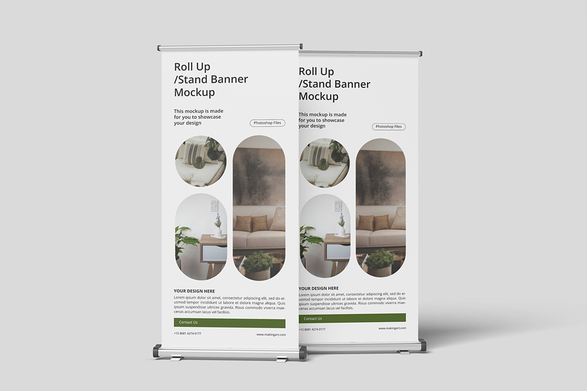 Realistic Roll Up Banner Mockup PSD, an Advertising Mockup by MA-KING_ART (Photo 3 of 5)