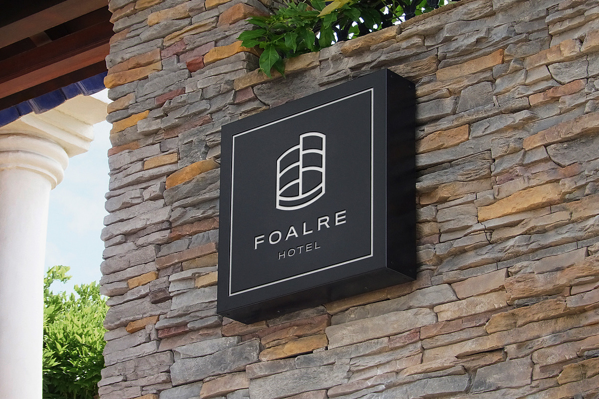 Logo Mockup Modern Black Sign Stone, a Product Mockup by Asylab (Photo 1 of 5)