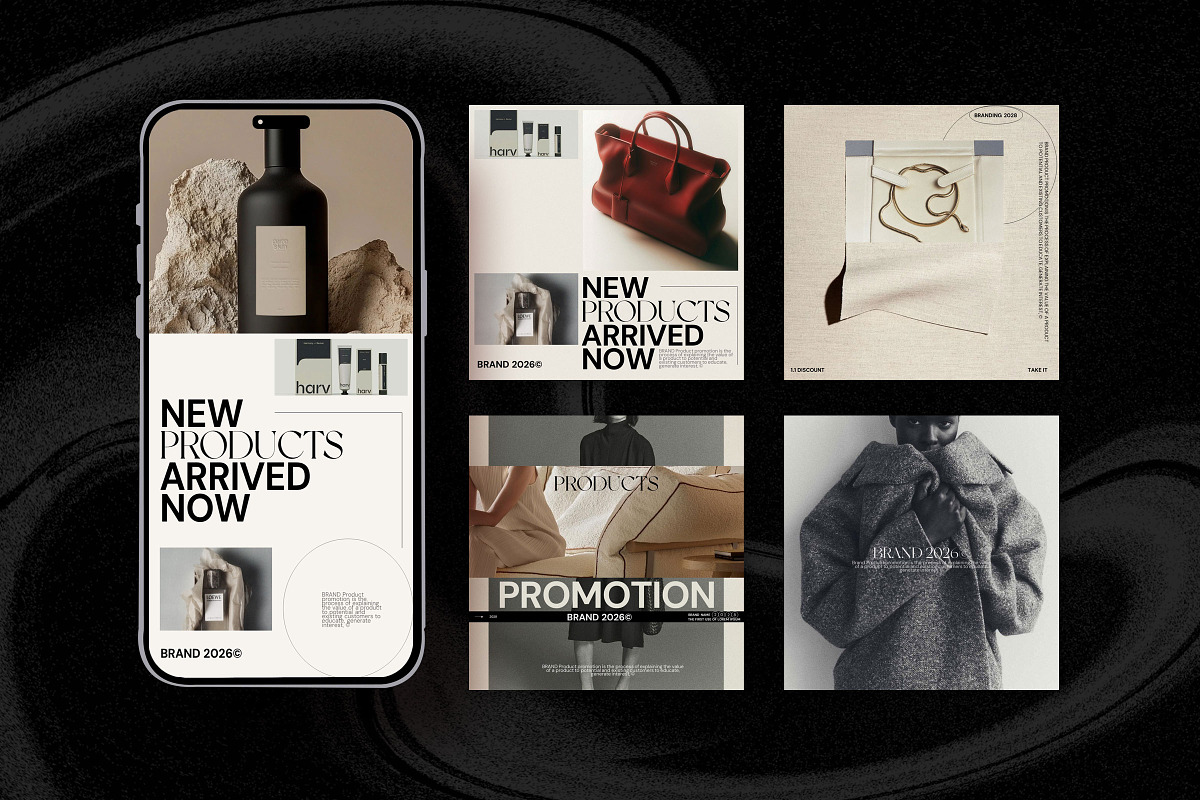 Lurex | Instagram Posts & Stories, a Social Media Template by Studio Industry (Photo 1 of 13)