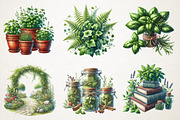 Green Garden Clipart, an Illustration by RobertsArt (Thumbnail 2 of 7)