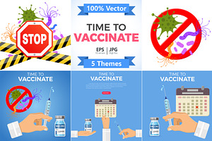 Vaccination Concepts with Syringe an, a Healthcare Illustration by TAlex