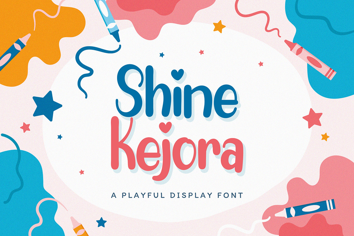 Shine Kejora - Playful Display Font, a Handwritten Font by StringLabs (Photo 1 of 10)