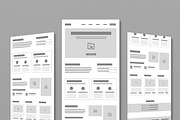 Wireframe Portfolio for Designers, a Wireframe Template by MightyDesign (Thumbnail 1 of 6)