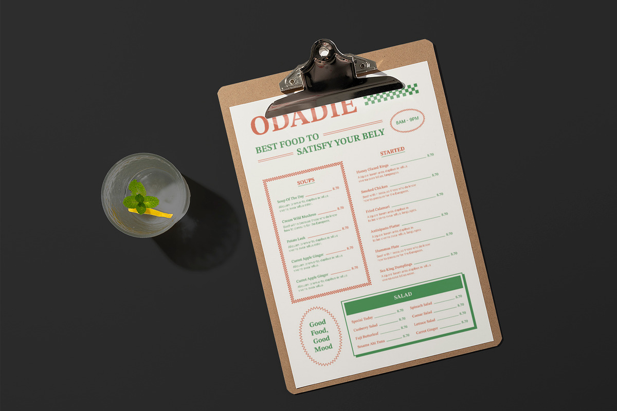 Casual Dining Restaurant Menu, a Stationery Template by Neermana (Photo 3 of 4)
