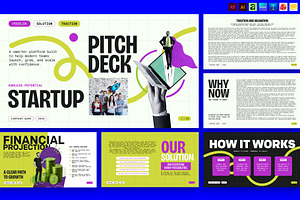 Creative Startup Pitch Deck Present, a Presentation Template by BrandPacks