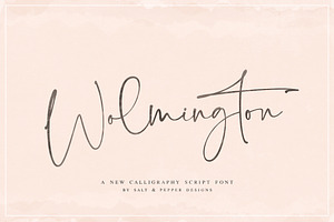 Wolmington Script Font