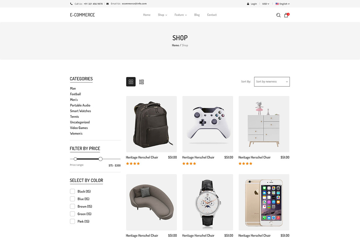Ecommerce Marketing Template Design, a Landing Page Template by Neha Guleria (Photo 5 of 5)