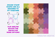 Jigsaw Puzzle Procreate Brush Set, a Brush Add-On by AngelfishCreative (Thumbnail 3 of 7)